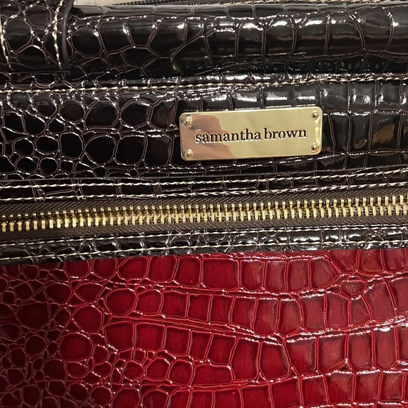 Crocodile print shoulder bag - Picture 3 of 7